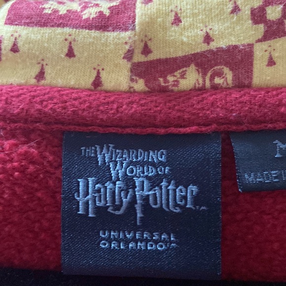 Universal Studios Harry Potter men's griffindor zip up hoodie jacket - Picture 10 of 12